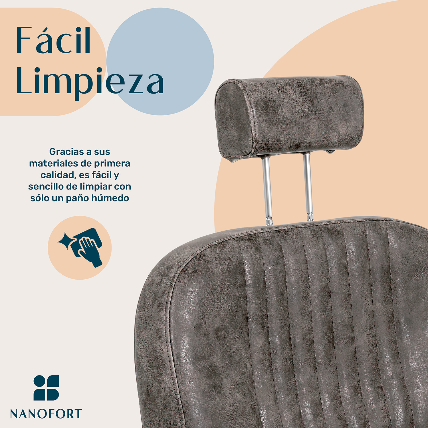 Sillon Silla Barberia Estetica Clasica 360 Moderna Cafe.