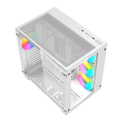 Gabinete Balam Rush Tank Pro GM930 Legend Series, Midi-Tower, Micro-ATX/Mini-ITX, USB 3.0/2.0, sin Fuente, 4 Ventilador, Blanco
