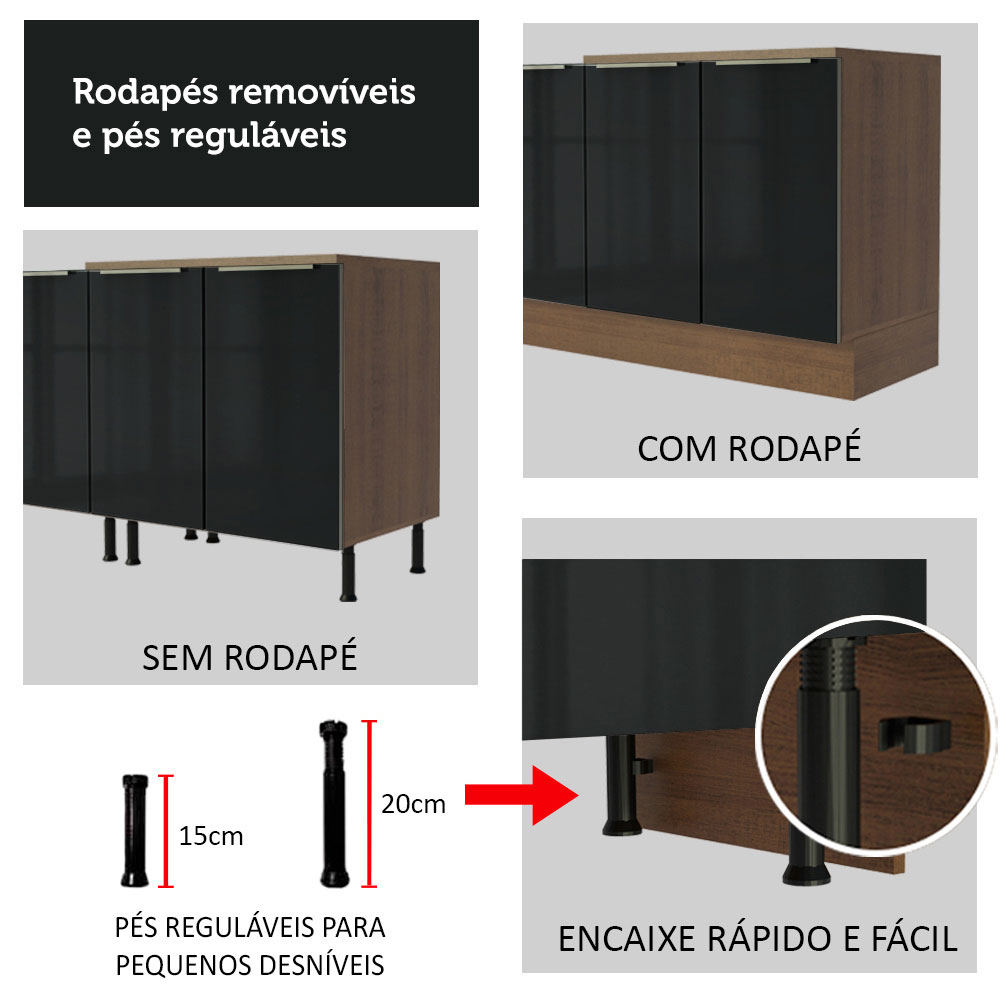 Cocina Integral Completa Modular Madesa Lux 240cm MN 02.