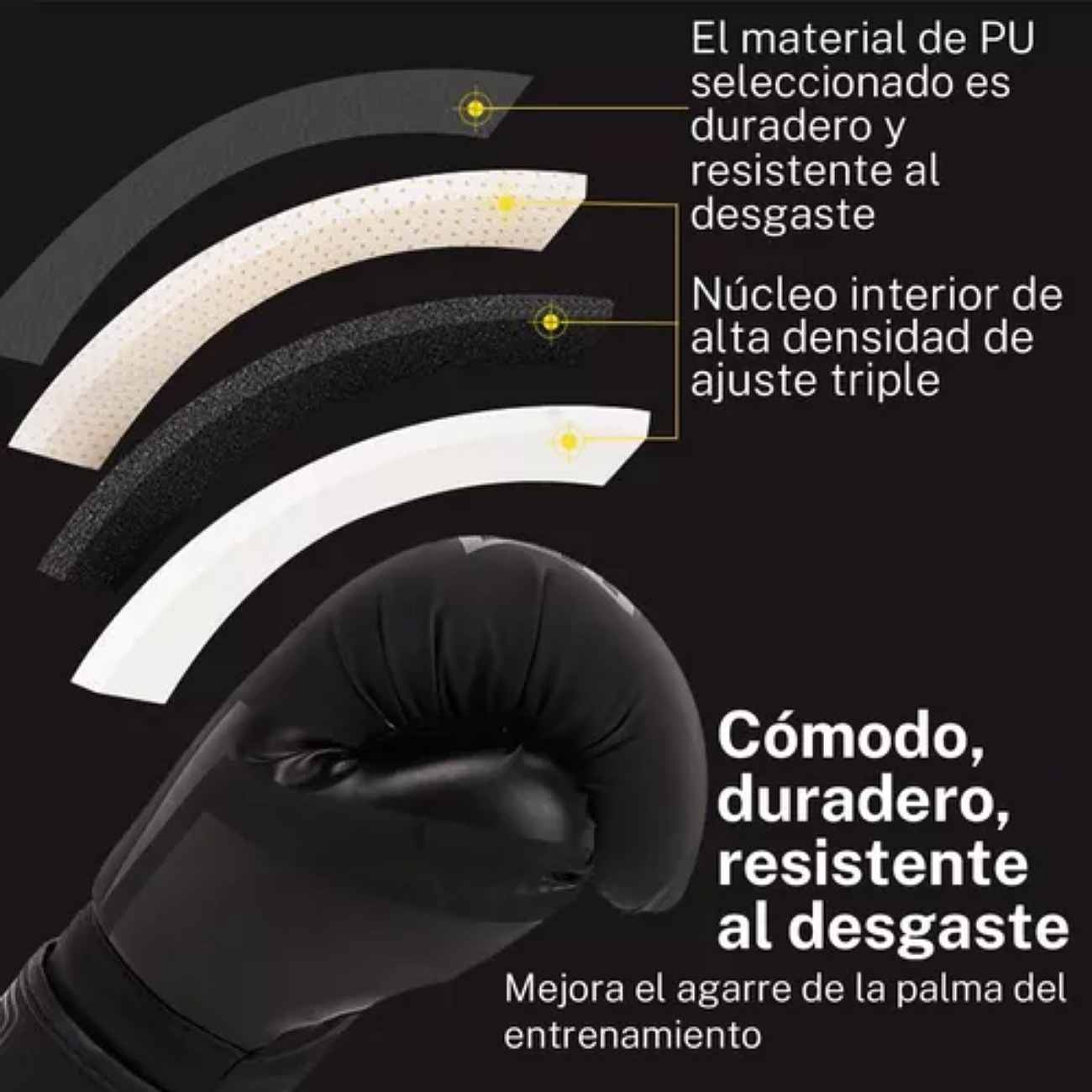 Niños Guantes De Boxeo De Velcro Confort Y Protección