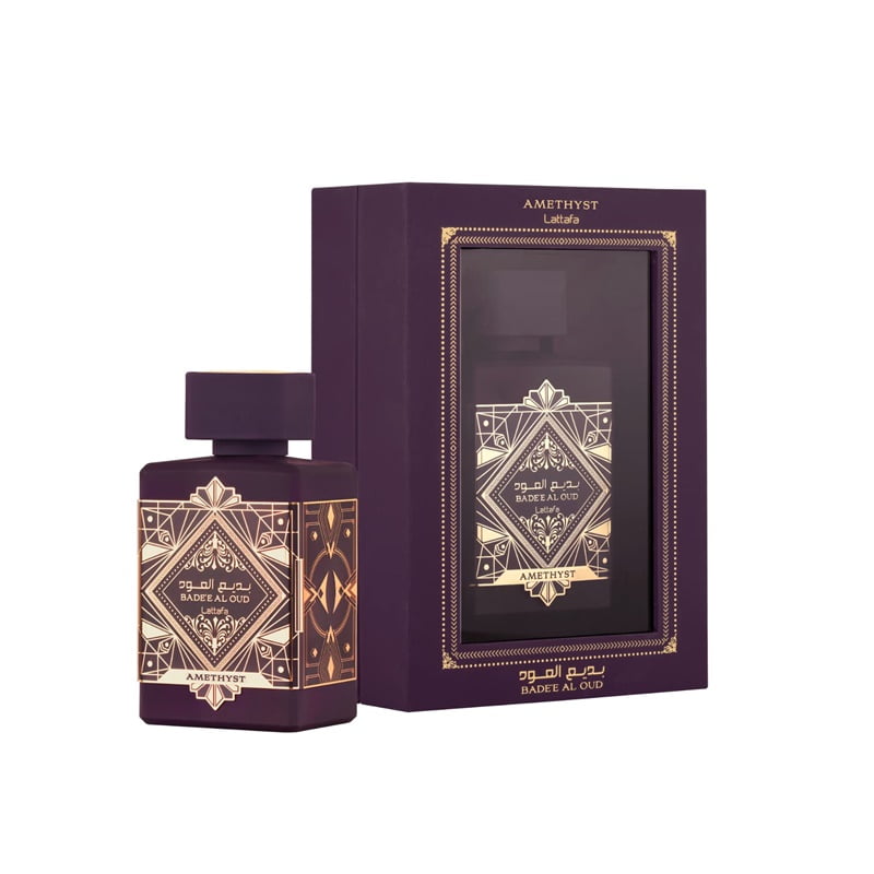 Perfume Bade'e Al Oud Amethyst Unisex de Lattafa EDP 100ML.