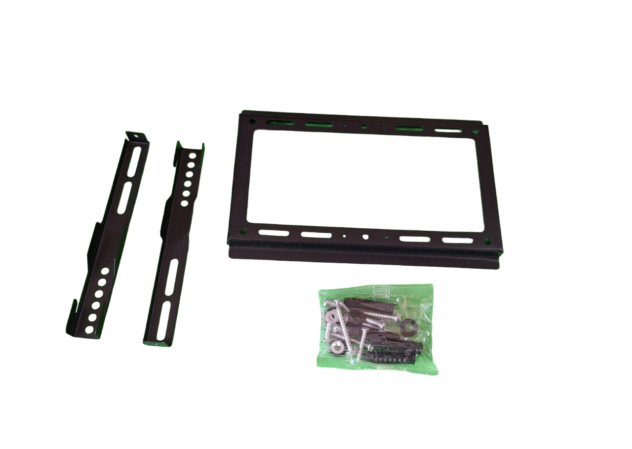 Soporte Recto Fijo Para Tv De Pared Pantalla 14 a 43 Pulgadas Color Negro