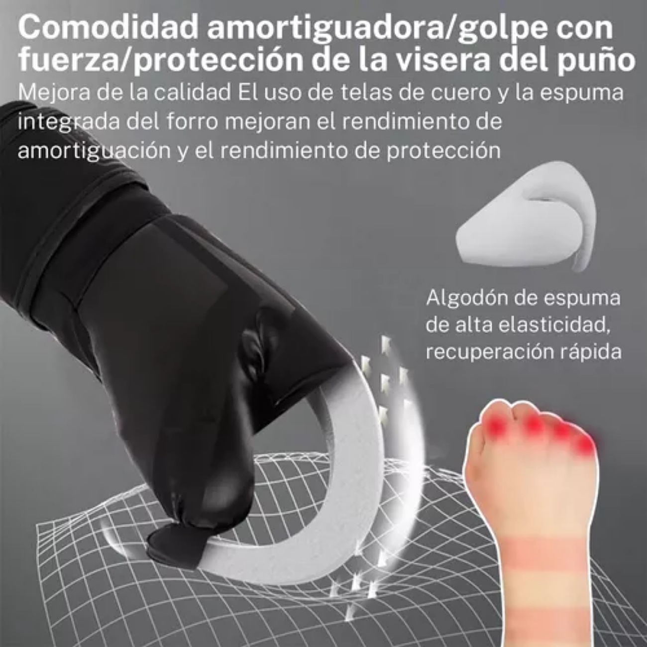 Niños Guantes De Boxeo De Velcro Confort Y Protección