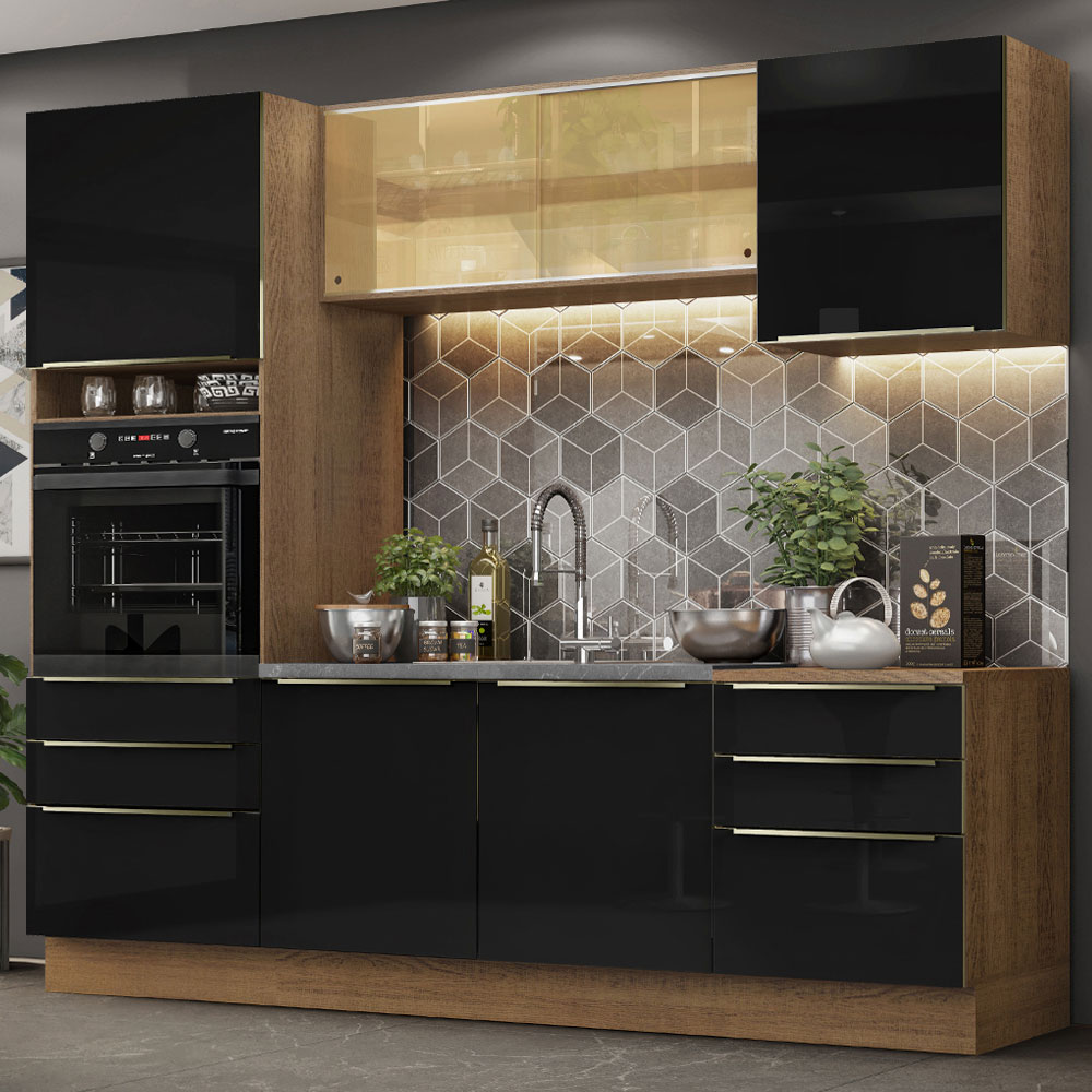 Cocina Integral Completa Modular Madesa Lux 240cm MN 02.