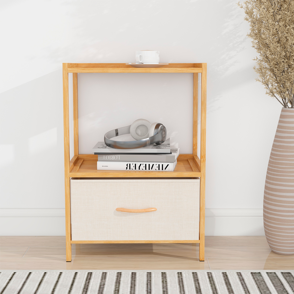 Buro de Bambú con Cajón y Estante Ilios Innova