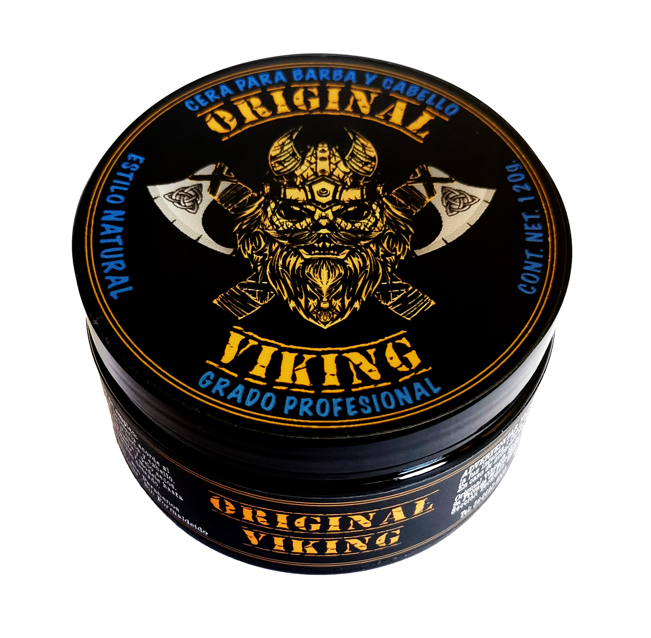 ORIGINAL VIKING | Cera NATURAL - SUPER FRESCA para Barba, Bigote y Cabello NIVEL PREMIUM, siéntete fresco e imponente y con tu estilo. Con Aroma fascinante, Sin sustancias dañinas, Vegano, Cruelty-Free. Atrévete y Conquístalo todo. 120g…