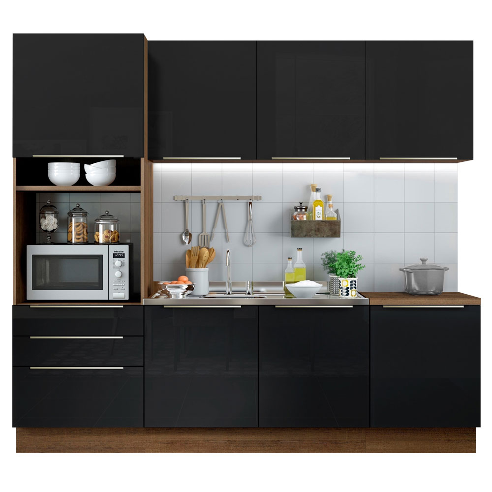 Cocina Integral Completa Modular Madesa Lux 240cm MN 03.