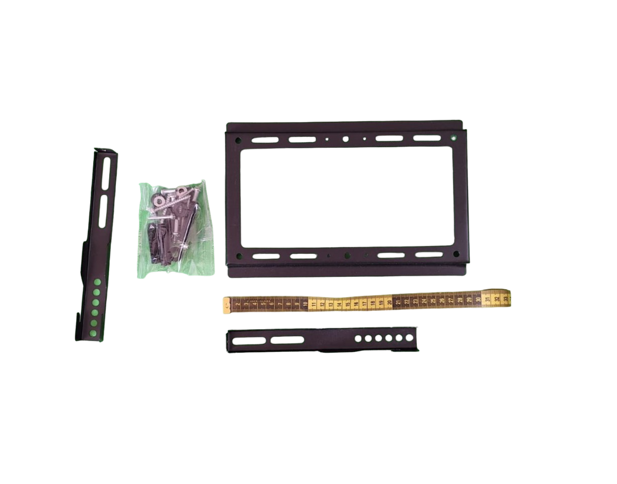 Soporte Recto Fijo Para Tv De Pared Pantalla 14 a 43 Pulgadas Color Negro