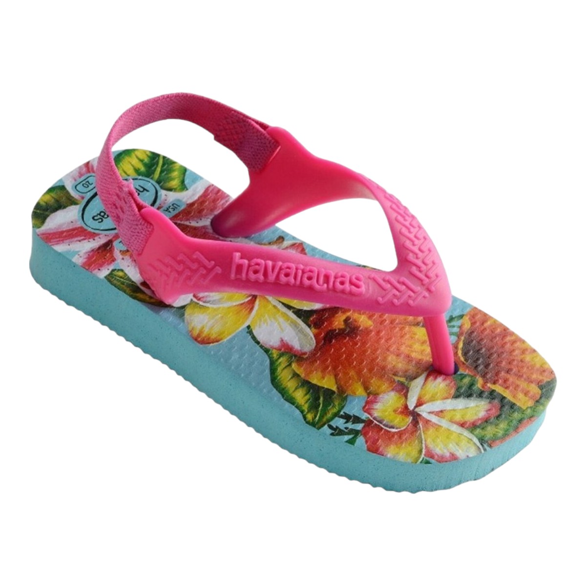 Sandalias Havaianas Para Niña Flores Talla 17.