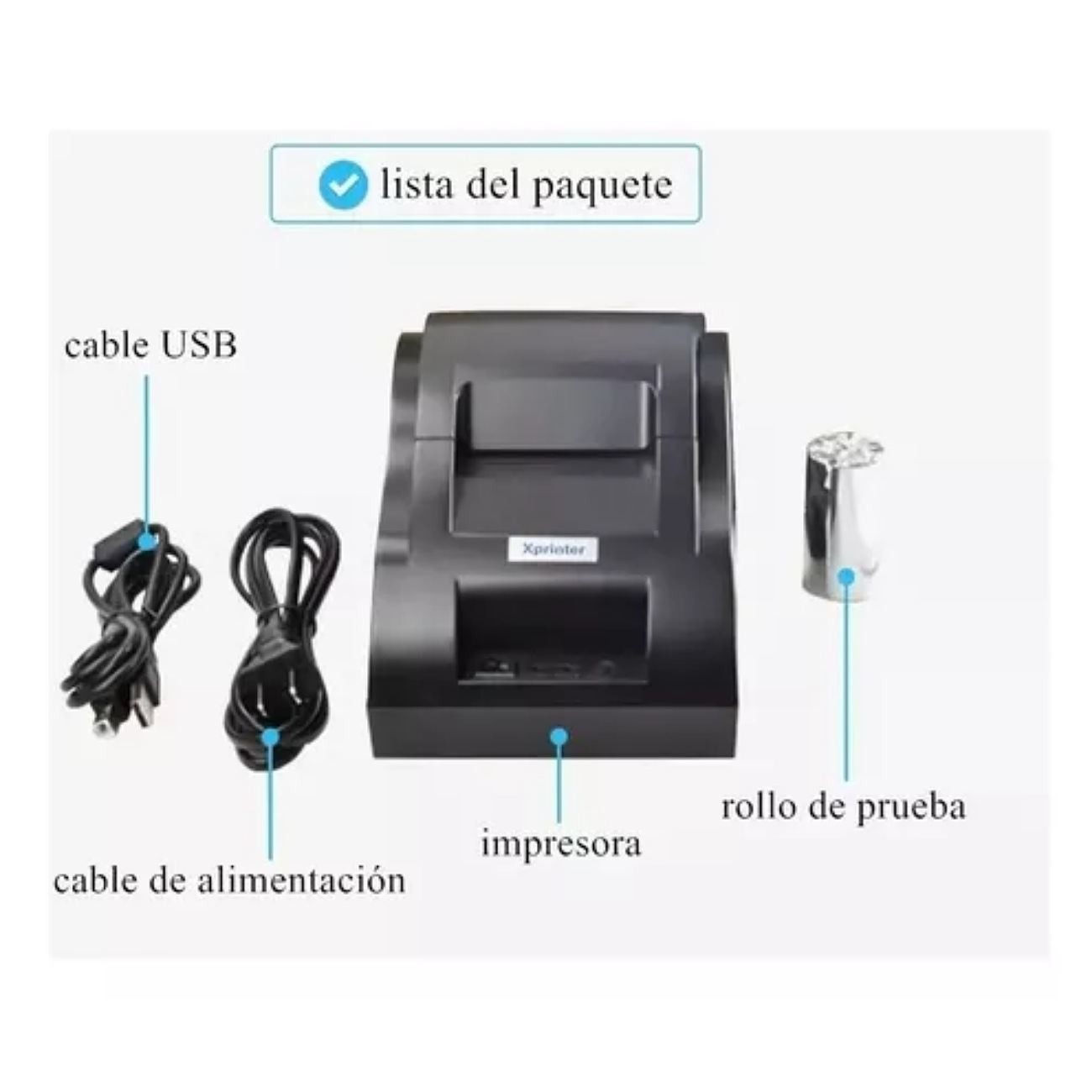 Xprinter XP-58IIH 220V Impresora De Tickets Termica 58mm Usb Punto De Venta Pos Usb