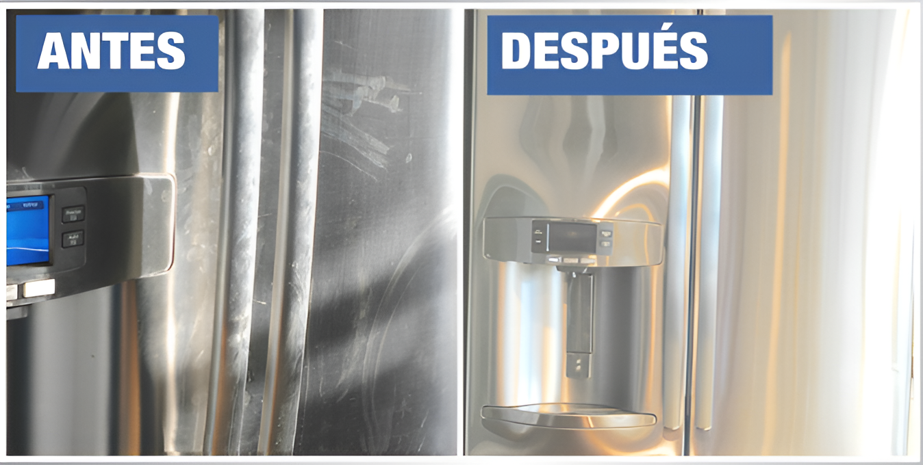 Limpiador, Pulidor y Protector de Acero Inoxidable 