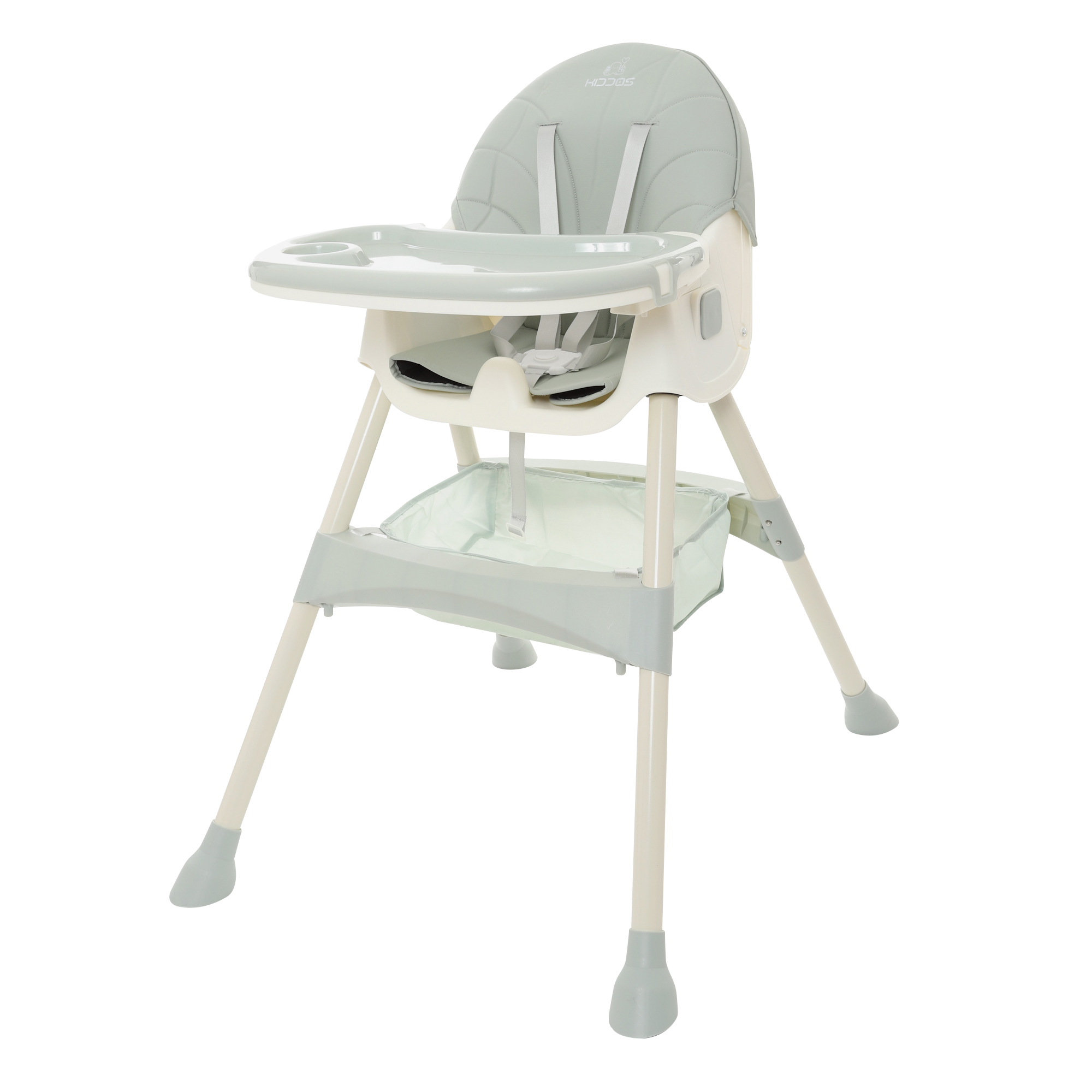 Silla Alta Periquera Bebe Mecedora 5 En 1 Ajustable Plegable Verde Olivo.
