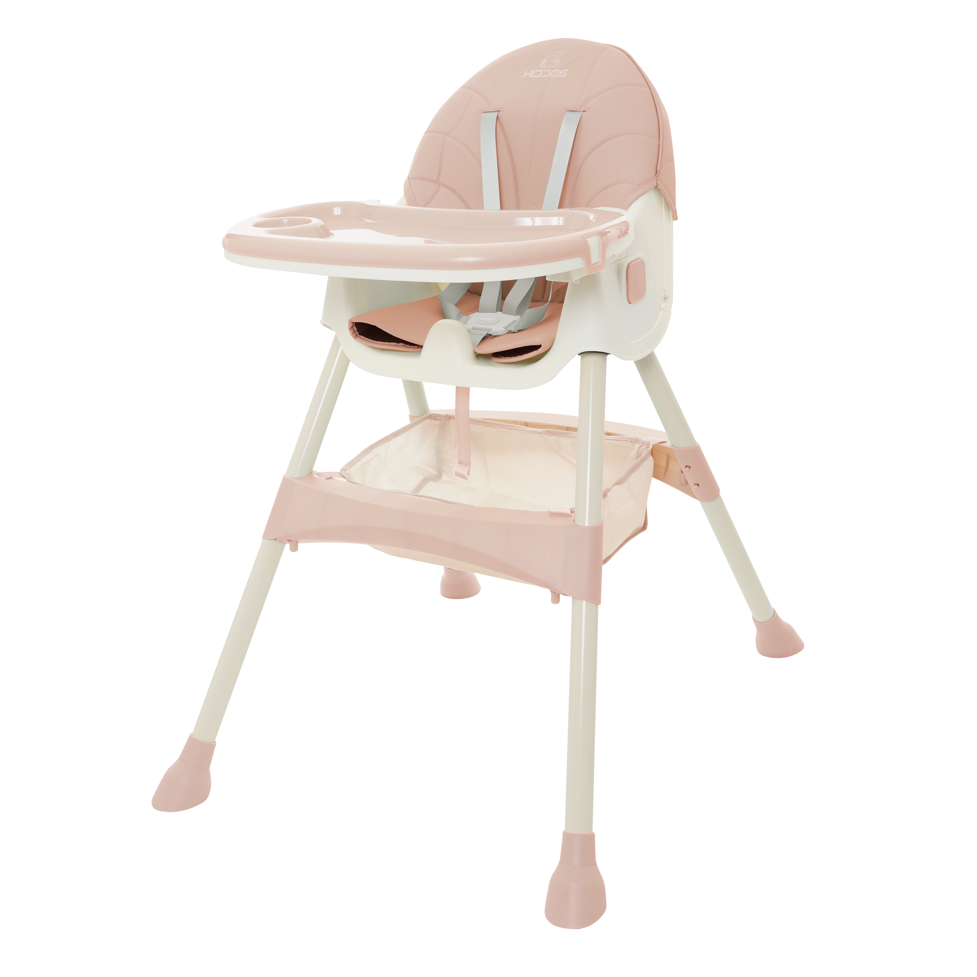 Silla Alta Periquera Bebe Mecedora 5 En 1 Ajustable Plegable ROSA.