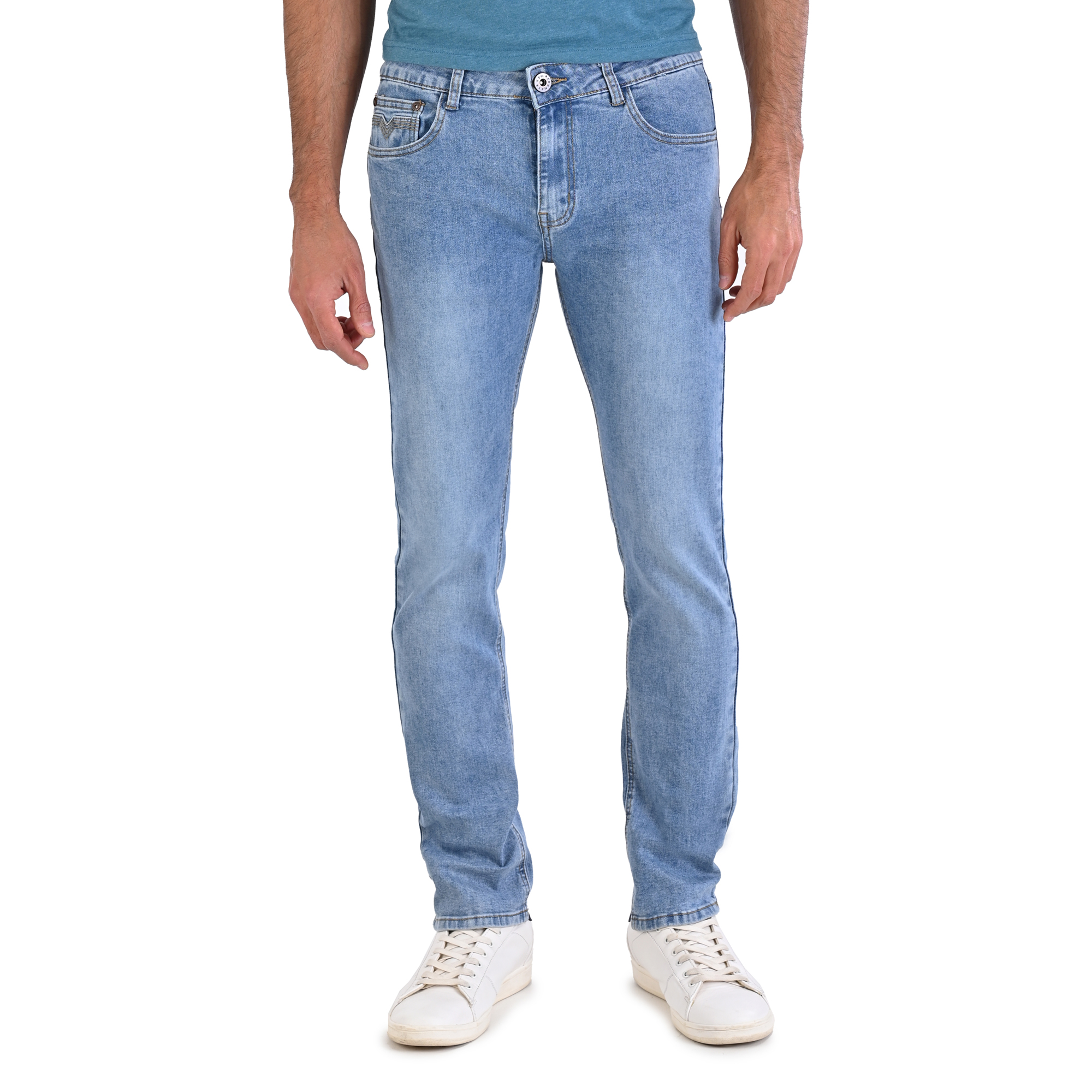 Pantalón Jeans De Mezclilla Para Caballero Hombre Corte Skinny Stretch. Excelente Tela, Confección y Calidad en acabados. Moda Casual mod. 9620.