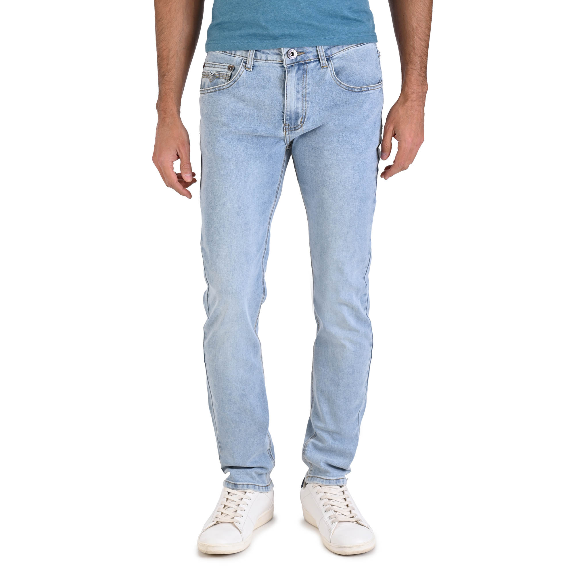 Pantalón Jeans De Mezclilla Para Caballero Hombre Corte Skinny Stretch. Excelente Tela, Confección y Calidad en acabados. Moda Casual mod. 9620.