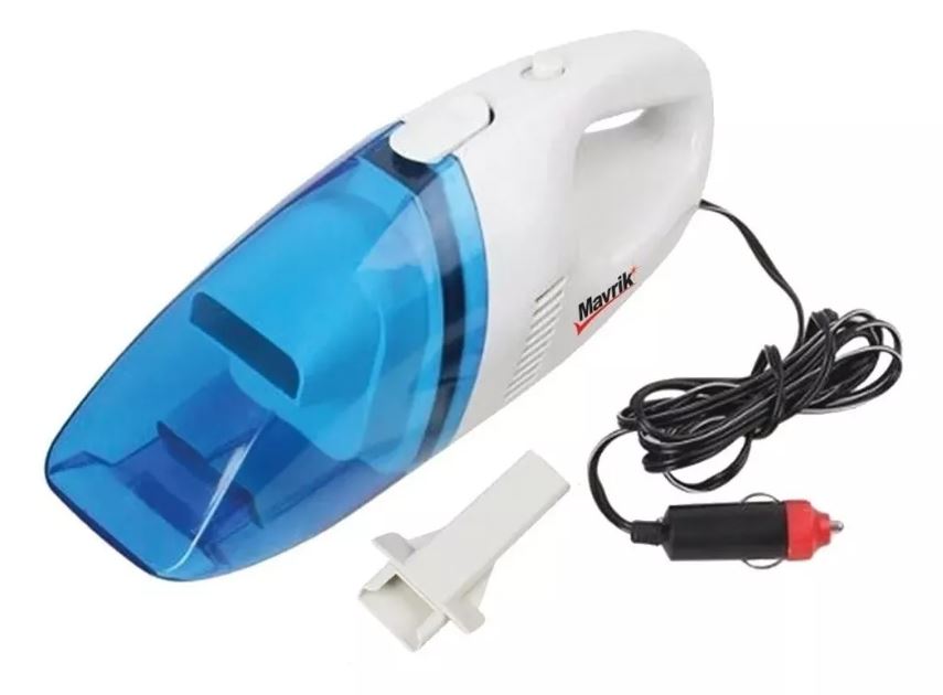 Aspiradora De Mano Para Auto 12v Portátil Adir 922 Color Blanco.