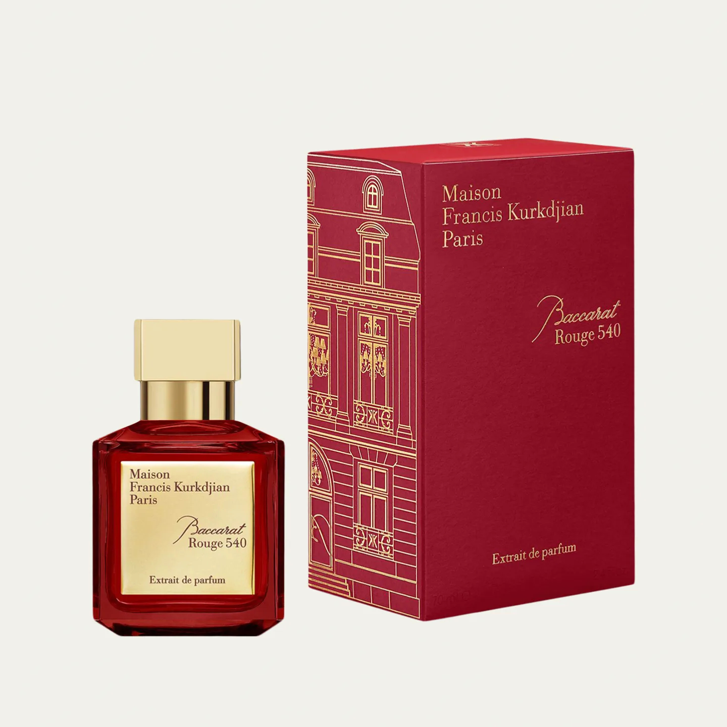 Perfume Baccarat Rouge 540 Unisex de Maison Francis Kurkdjian Extrait de Parfum 70ML