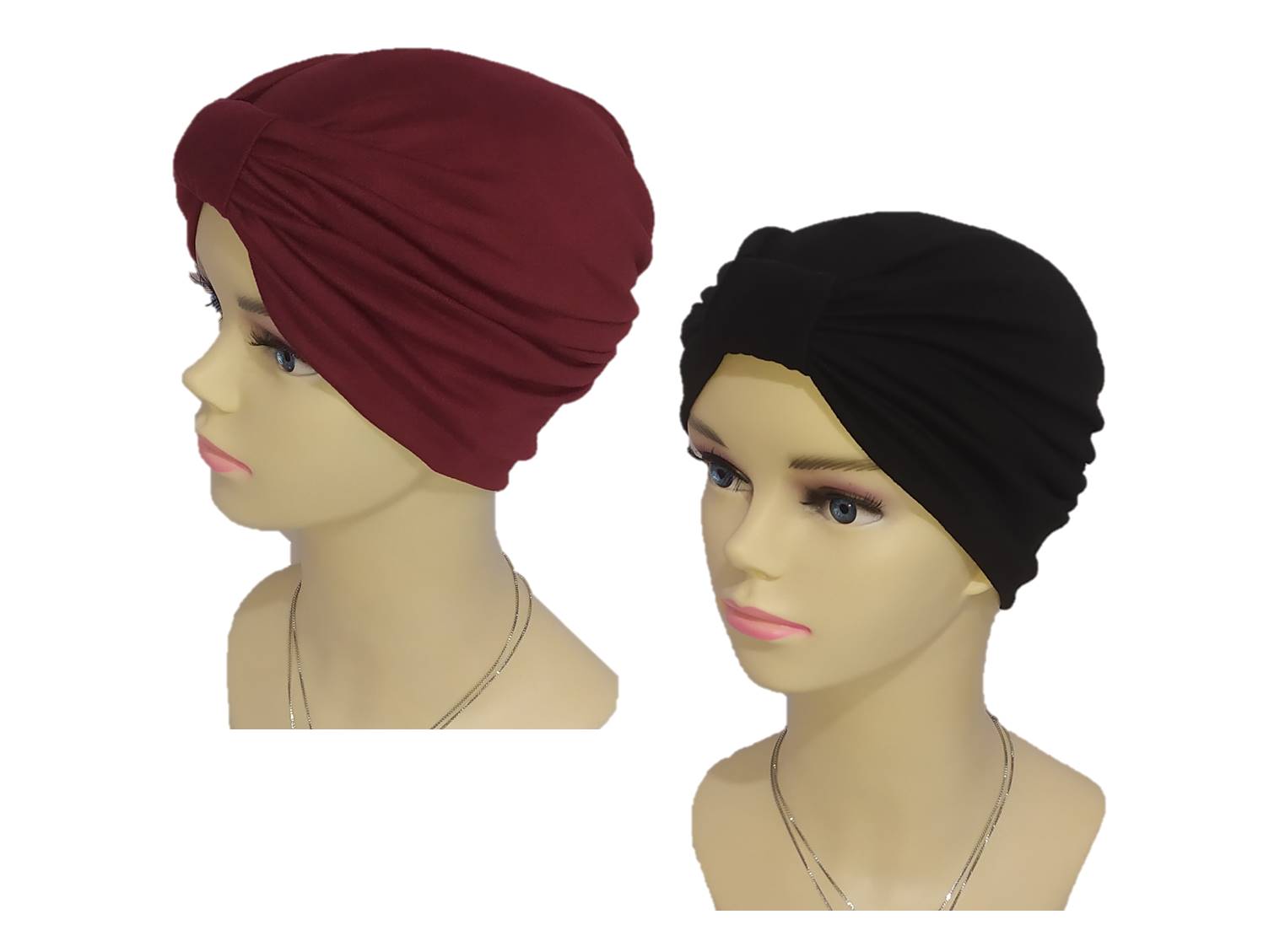 Turbantes Gorros para mujer oncológicos (set de 5 piezas)