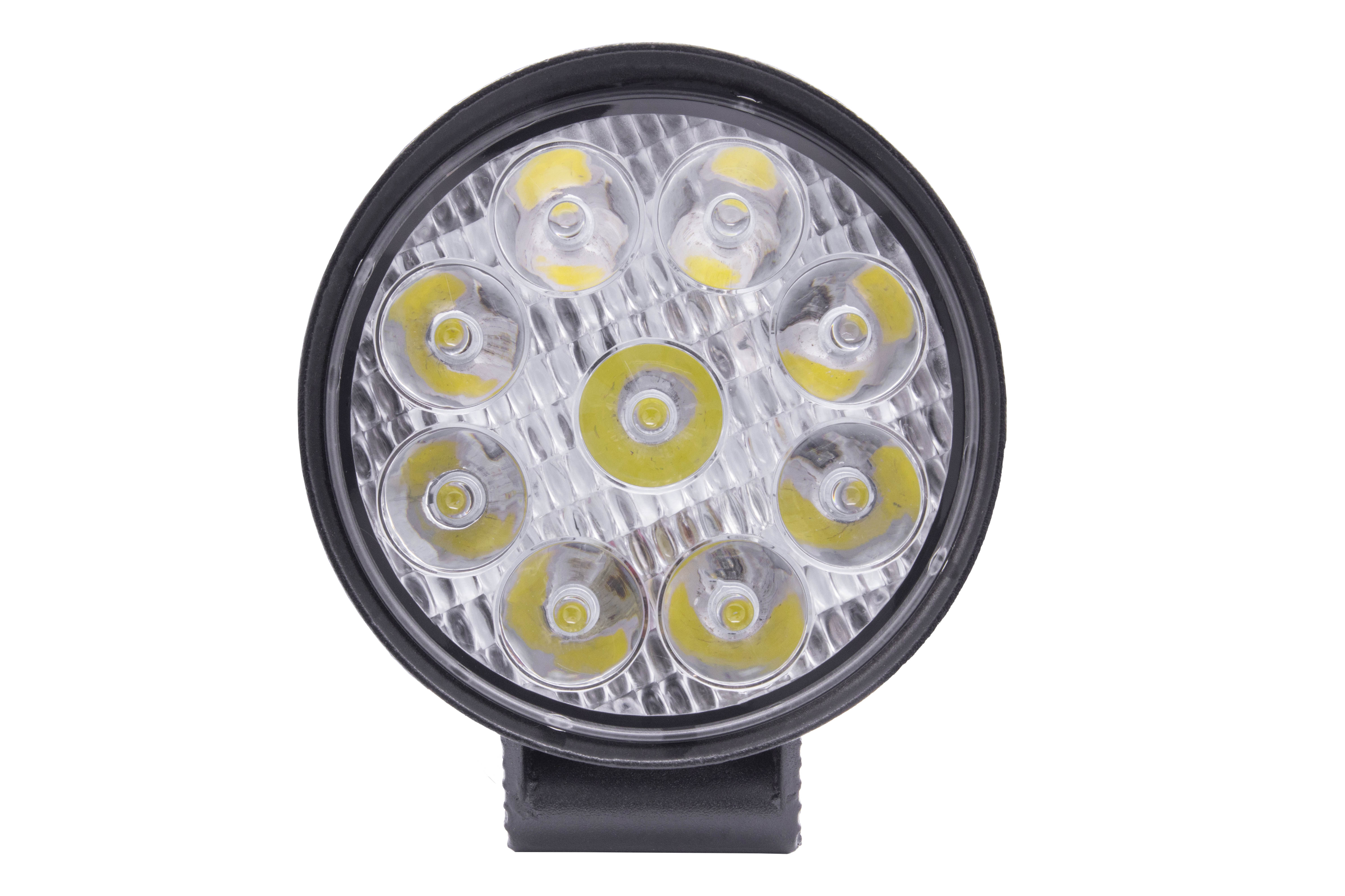 Faro Led Redondo en par reversero luz Blanca y Estrobo 3 Pulgadas