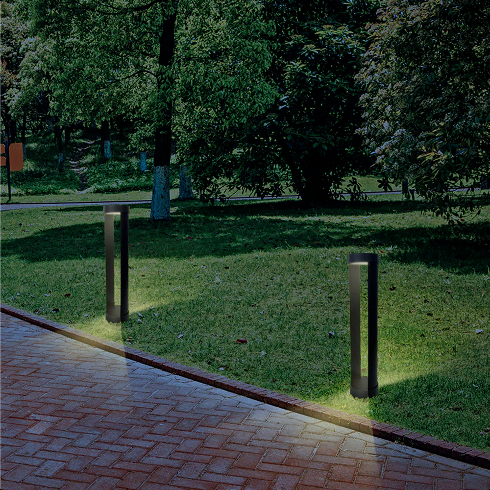 ICON Lampara de Jardín para caminos Tipo Cilindro 9W Luz Cálida 3000K IP65 35 CM