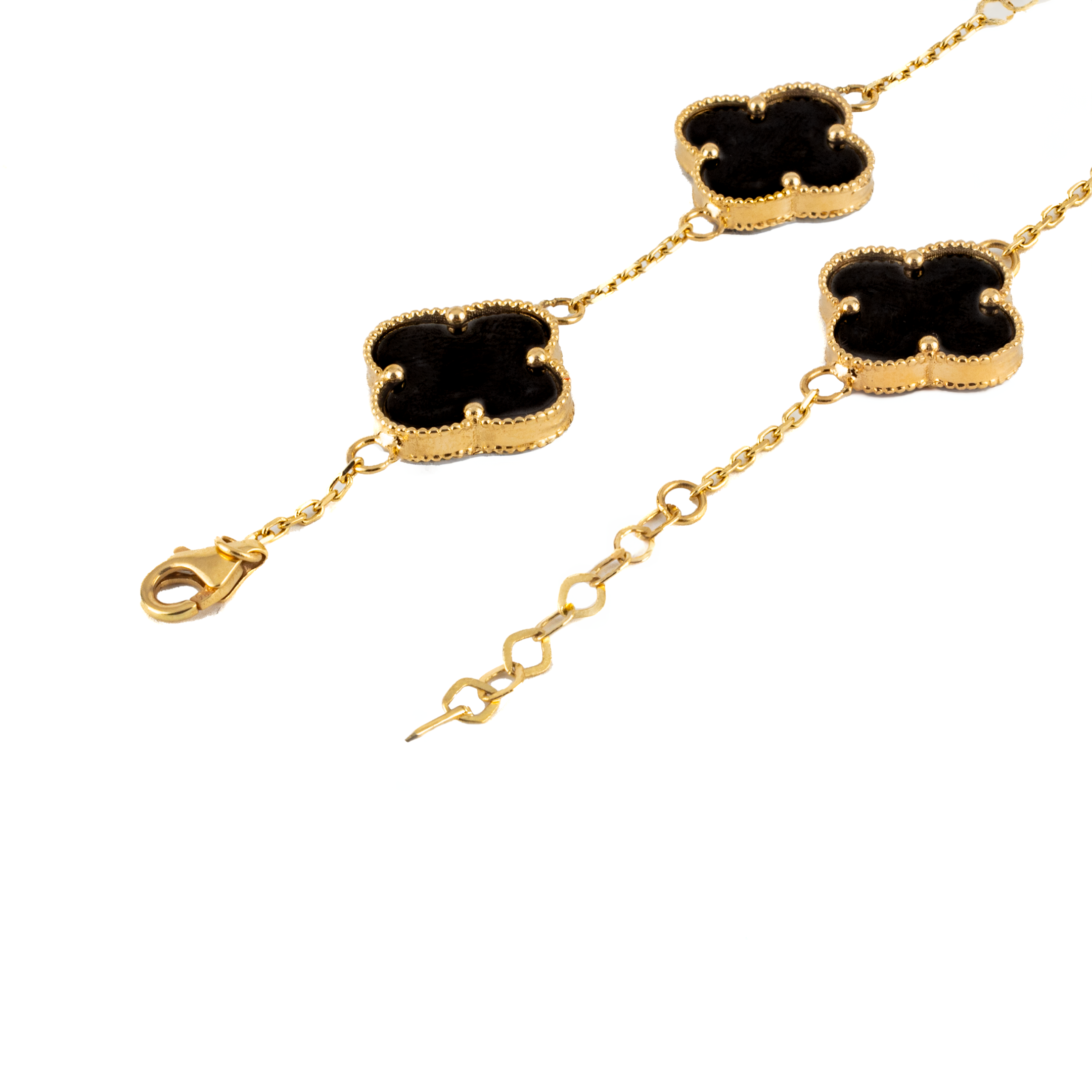 Pulsera Trébol Oro 14 Kilates. Oro Fino Joyería.