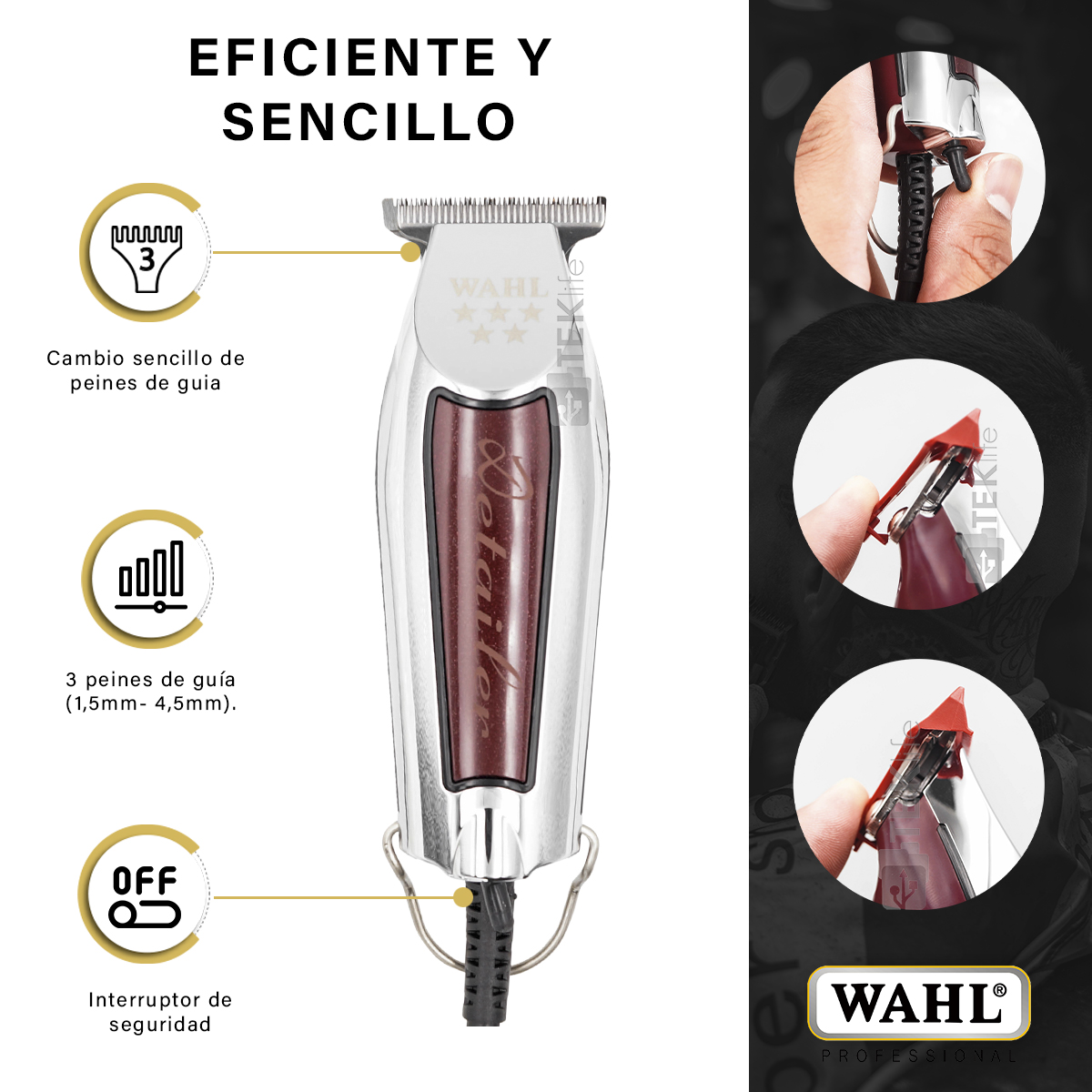 Corta Pelo Terminadora Perfiladora Delineadora Para Salon