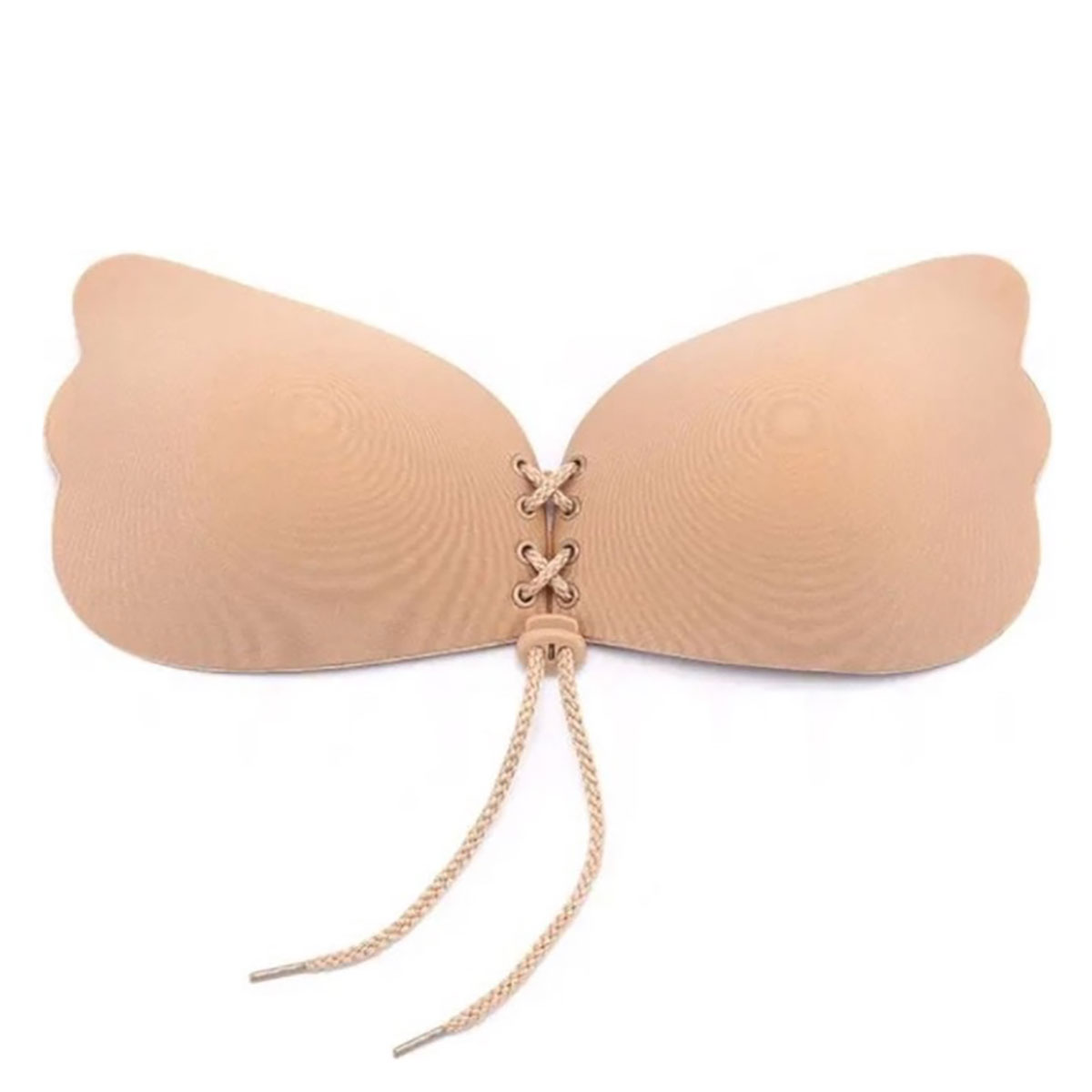 Brasier Adhesivo Sujetador Invisible Push Up Strapless  Levanta Busto Con Cordon Delantero Mod.75