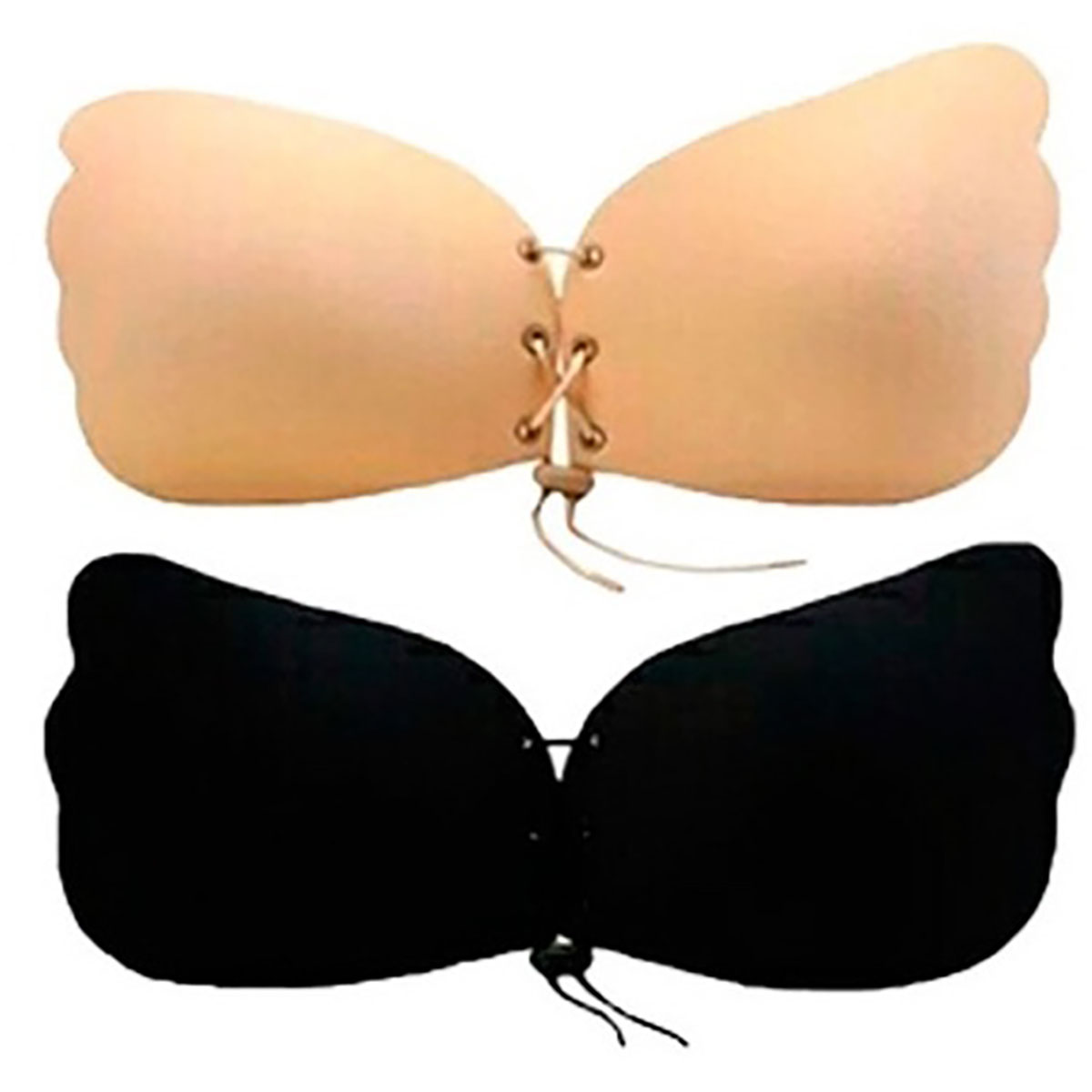 Brasier Adhesivo Sujetador Invisible Push Up Strapless  Levanta Busto Con Cordon Delantero Mod.75