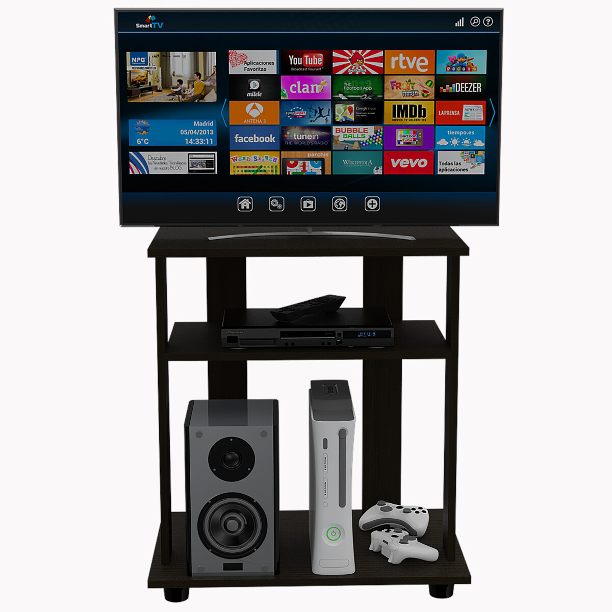 MUEBLE DE TV IDEAL PARA LA SALA O LA RECAMARA MODELO SUPER ECO SOPORTA UNA PANTALLA DE 32"