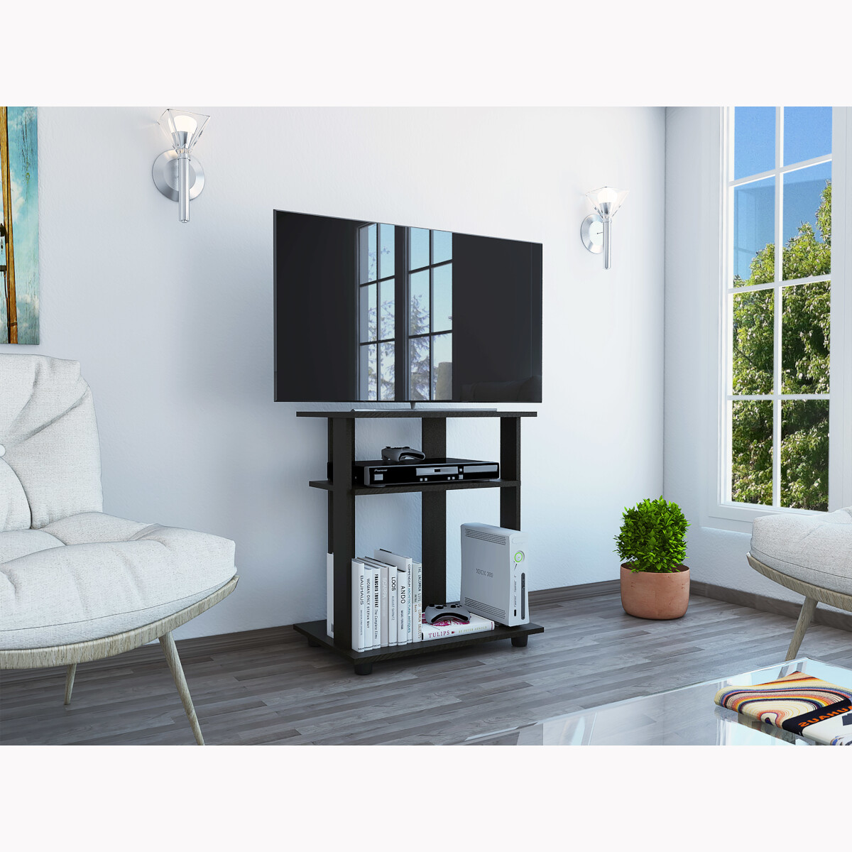 MUEBLE DE TV IDEAL PARA LA SALA O LA RECAMARA MODELO SUPER ECO SOPORTA UNA PANTALLA DE 32"
