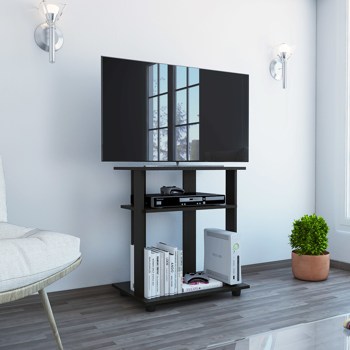 MUEBLE DE TV IDEAL PARA LA SALA O LA RECAMARA MODELO SUPER ECO SOPORTA UNA PANTALLA DE 32"
