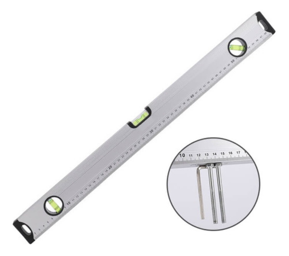 Nivel De Aluminio Magnetico 60cm 3 Burbujas