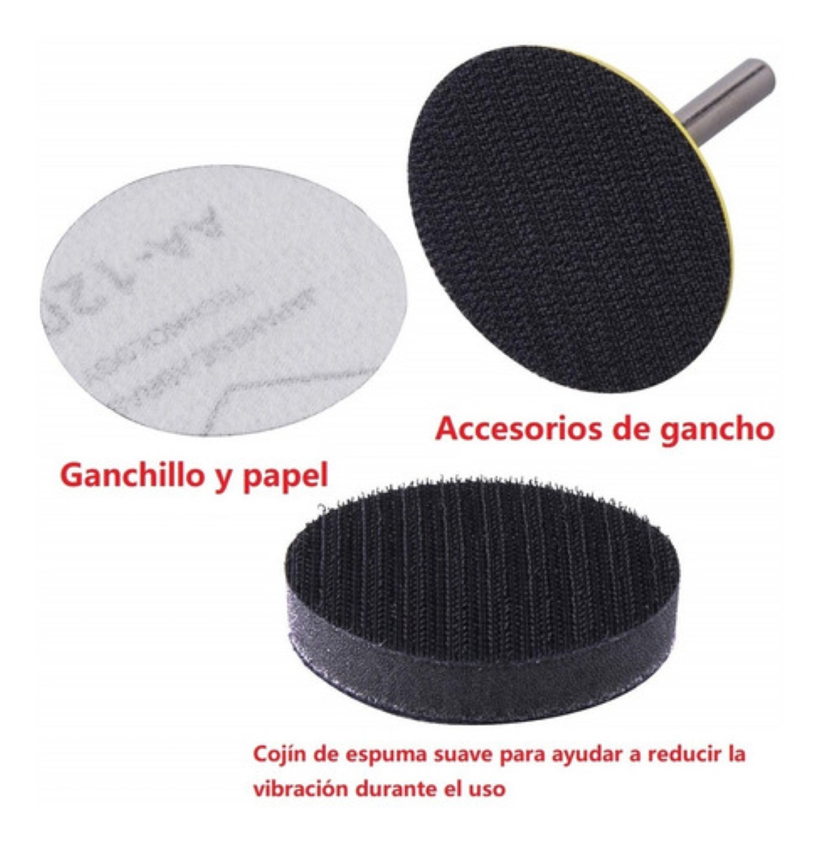 200pzs Discos De Lijar Taladro Esmeril Adaptador 2 Pulgadas