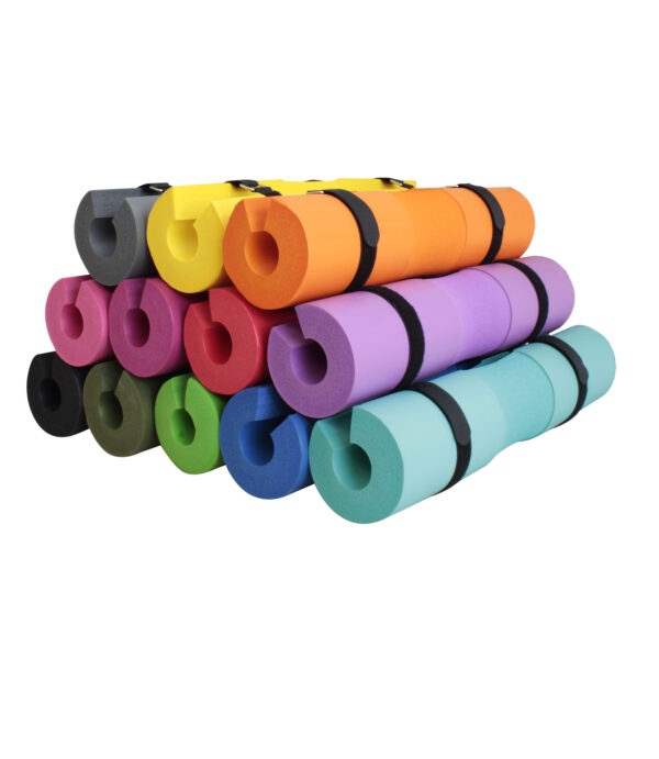 Cojín (PAD) para barra MDFITNESS, Protector para Barra Olímpica,Espuma de Alta densidad,color Negro 