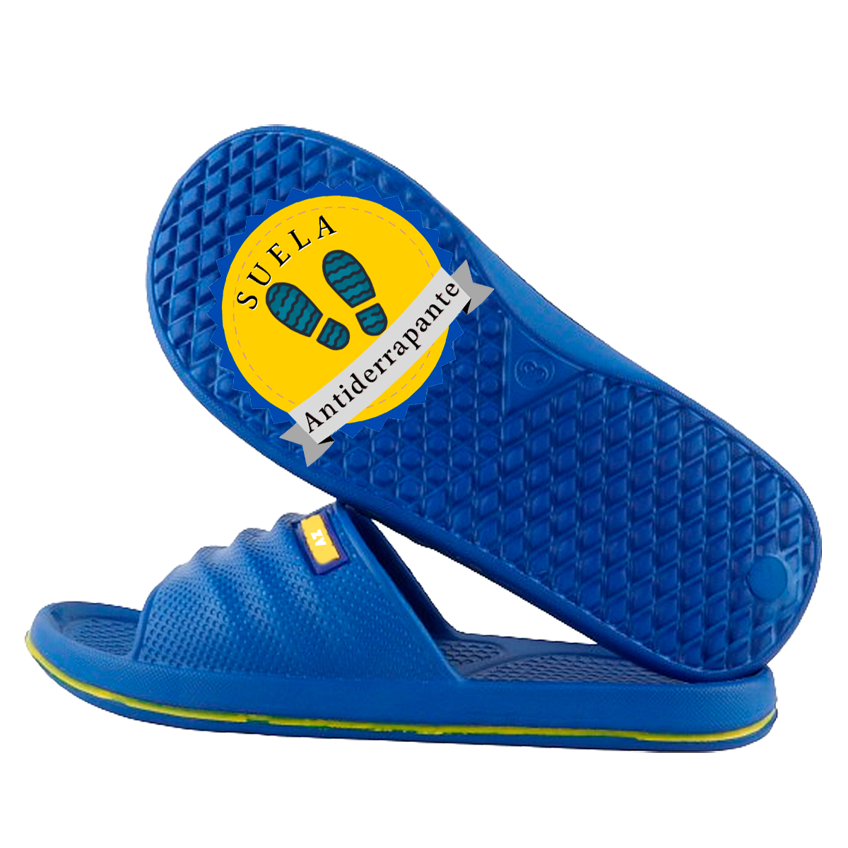Sandalias  Playa Chancla Alberca Hombre azul sport-m