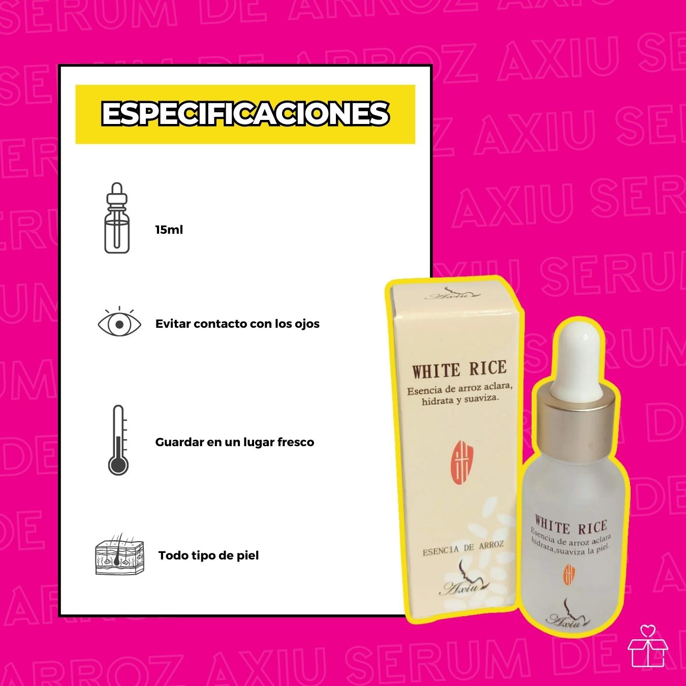 Serum De Arroz Blanco Aclarante White Rice.