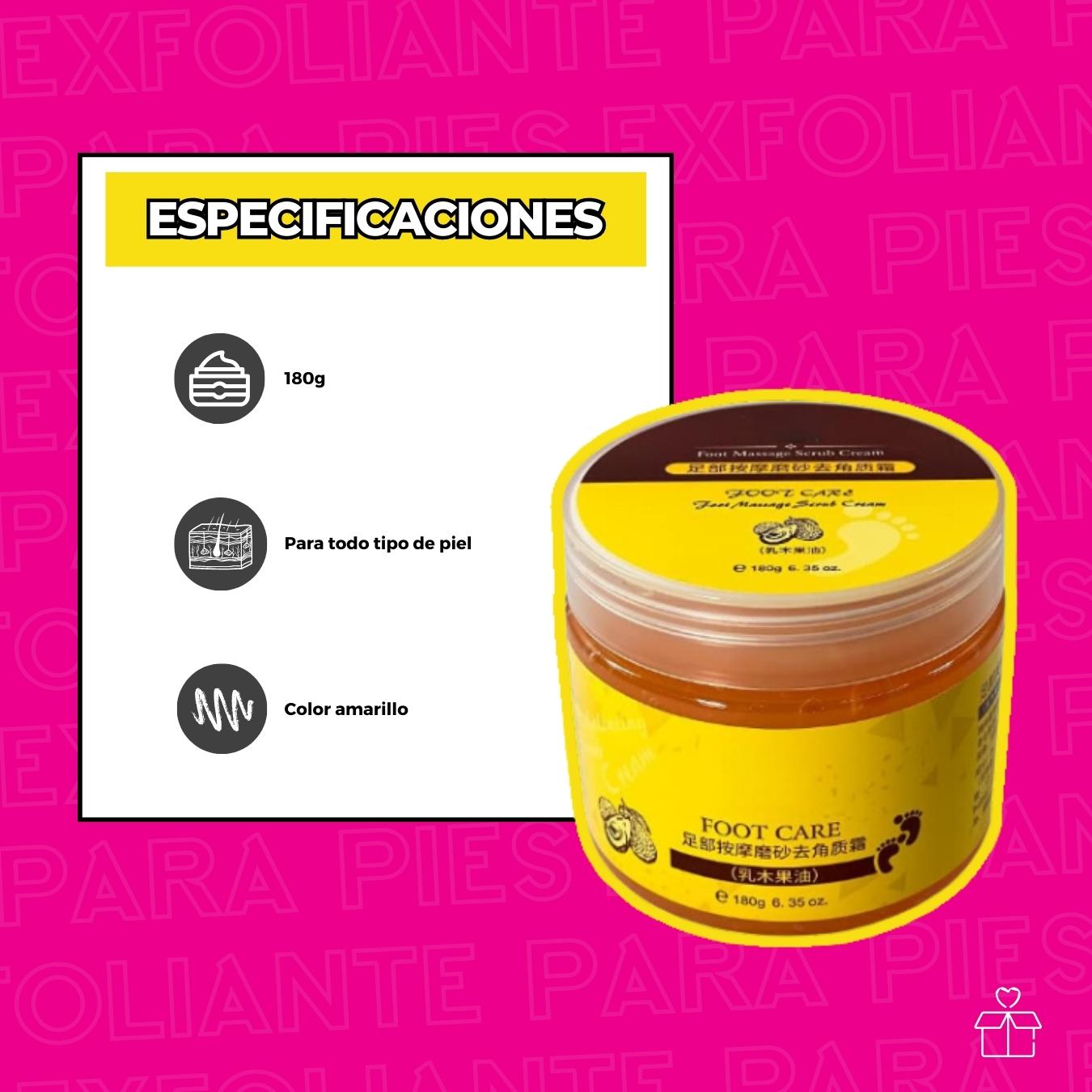 Exfoliante Pies Callos Resequedad Suavidad Repara.