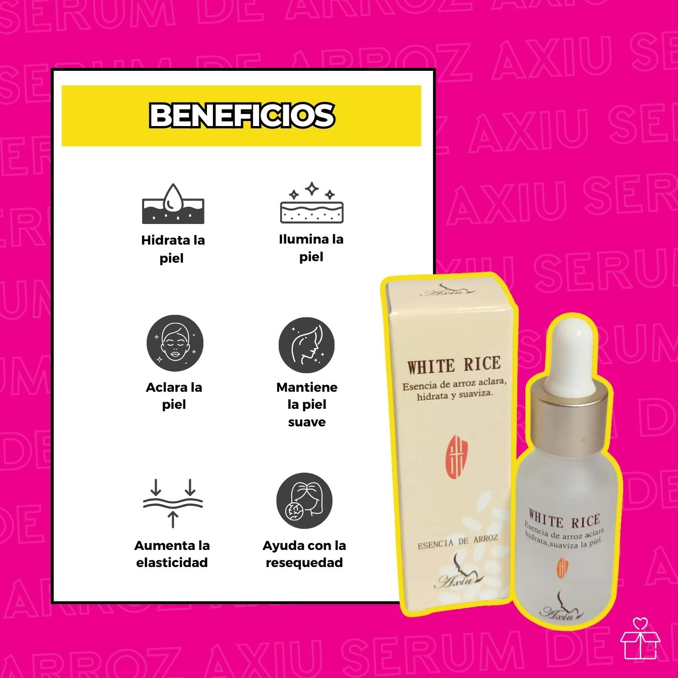 Serum De Arroz Blanco Aclarante White Rice.