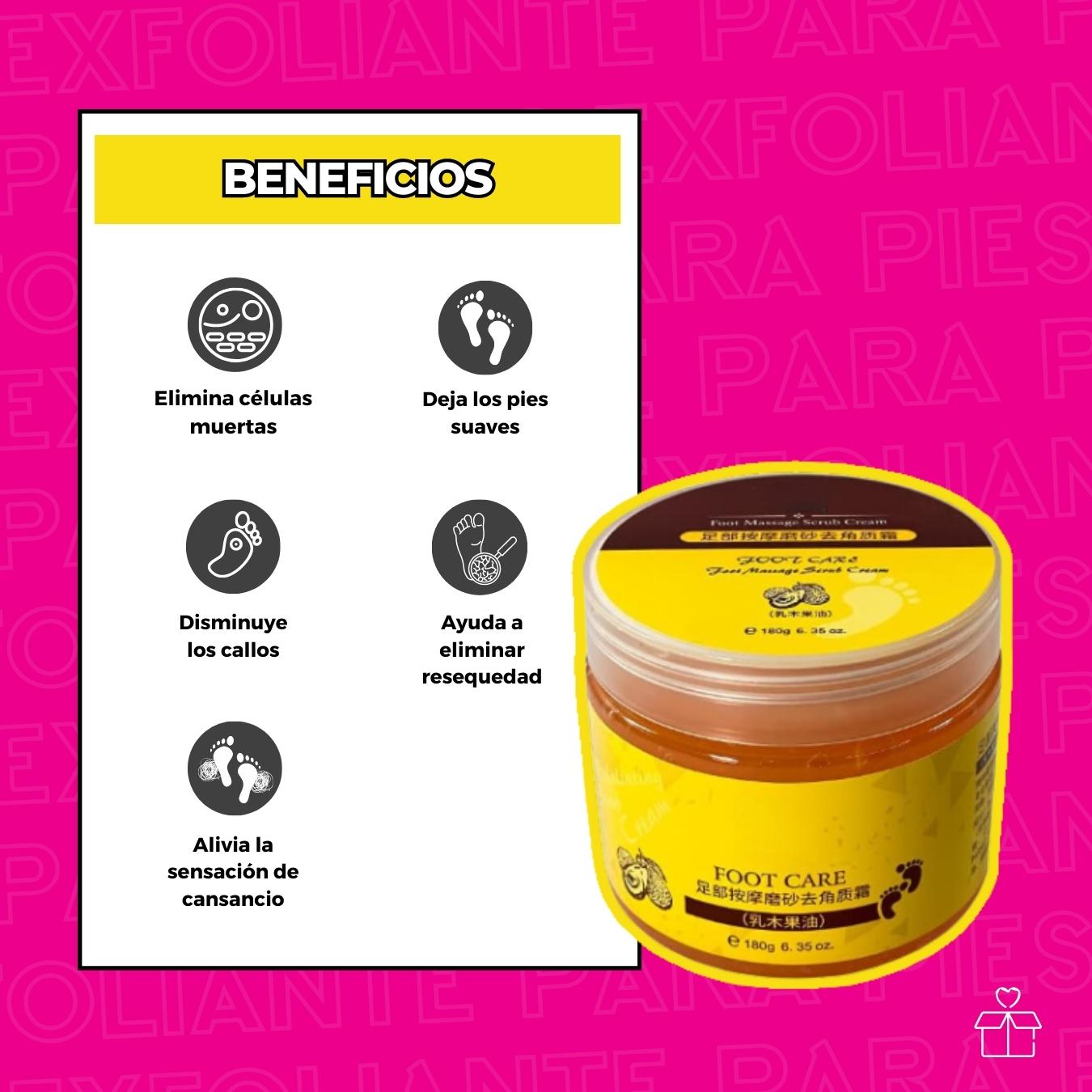 Exfoliante Pies Callos Resequedad Suavidad Repara.