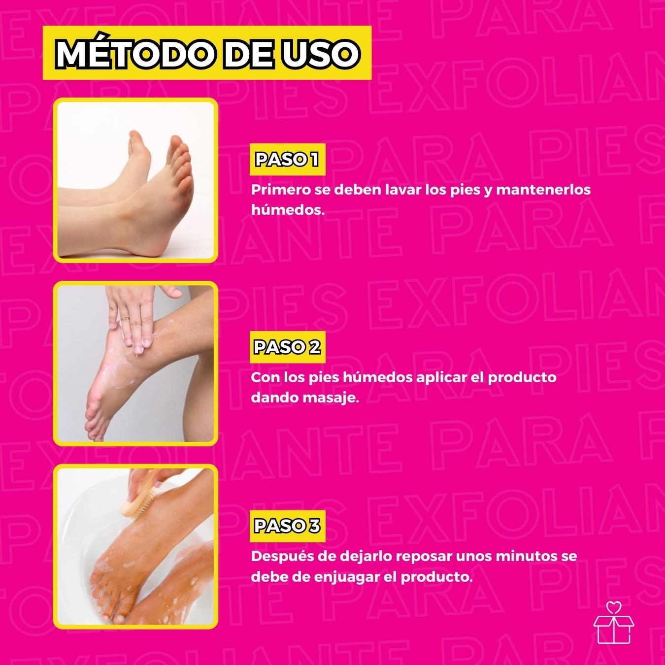 Exfoliante Pies Callos Resequedad Suavidad Repara.