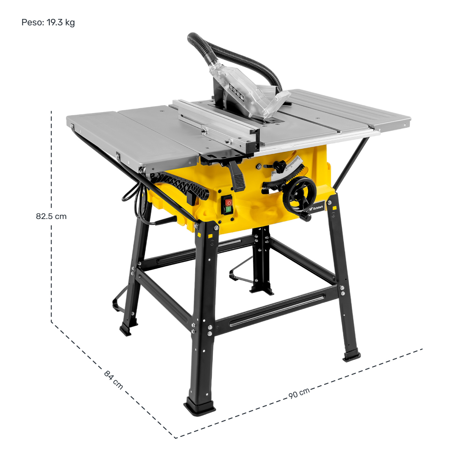 Sierra Banco 10 Pulgadas Mesa Portátil 1800w 4500rpm Sierra Mesa.