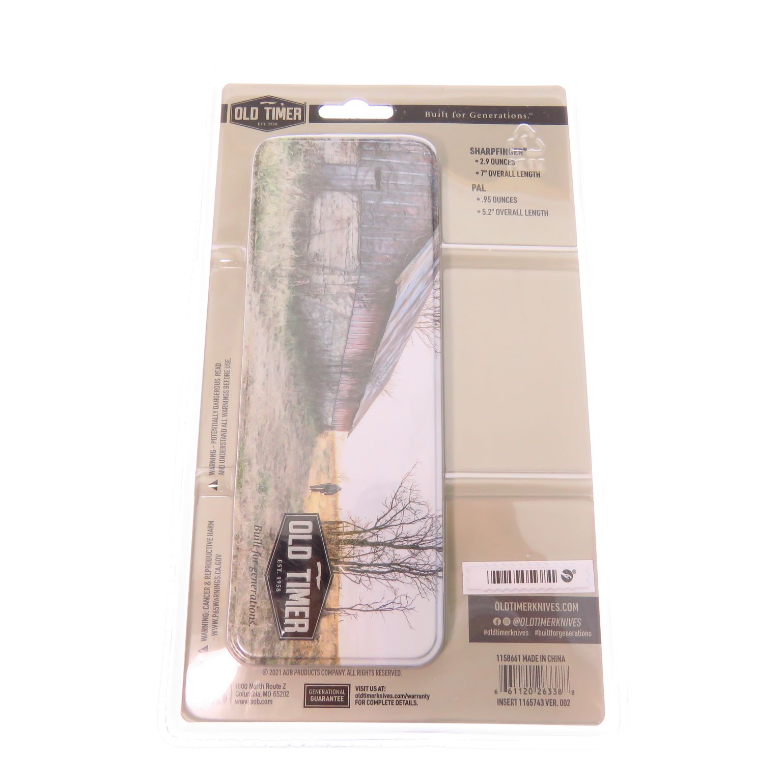 Schp1158661 Schrade Old Timer Sharpfinger Navaja Y Cuchillo