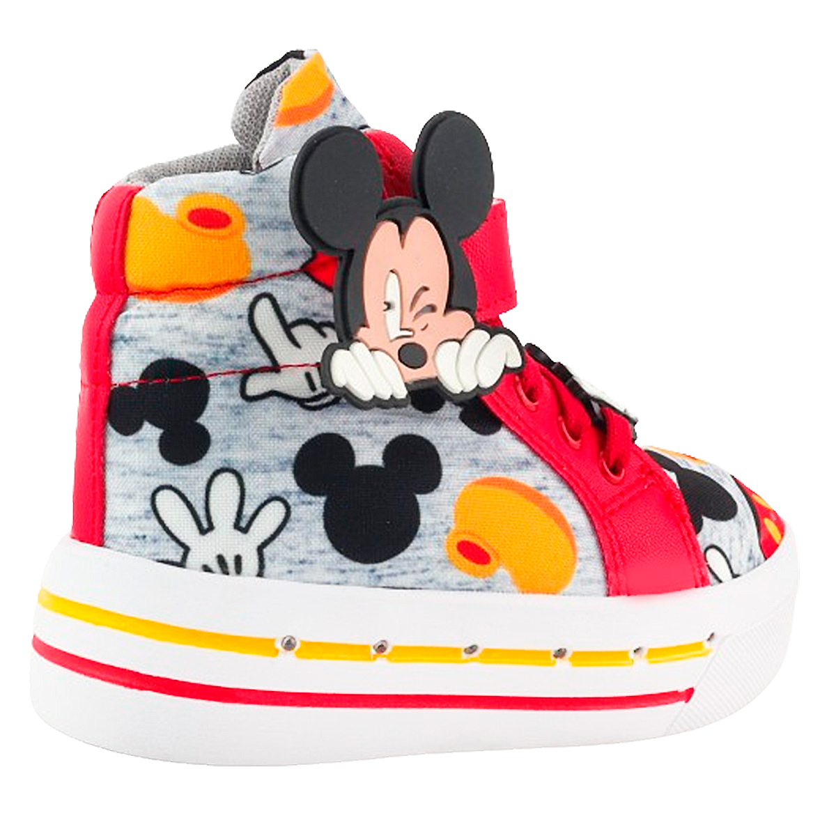 Tenis Micky Ratón Niño Bota Luces Leds Cómodos 2026-RJM.