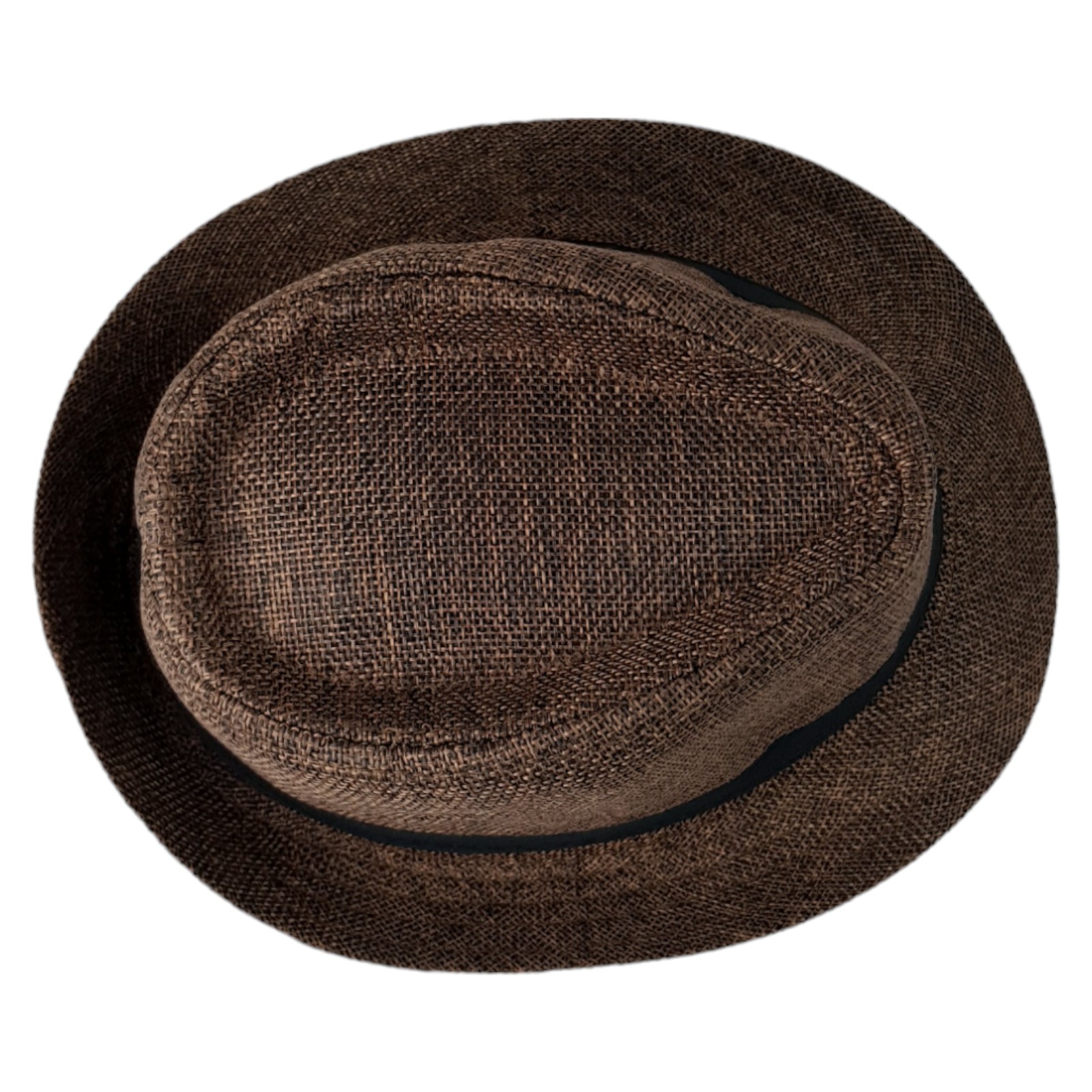 Sombrero para Niños Fedora con Banda, Ala Corta de 5 cm y 10 cm de Altura de Copa, Tela Transpirable Perfecto para Playa, Elegante Protección Solar - Cafe.