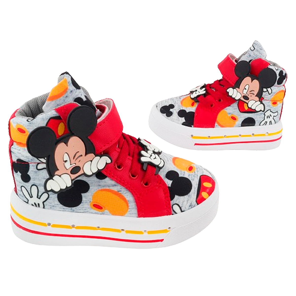Tenis Micky Ratón Niño Bota Luces Leds Cómodos 2026-RJM.