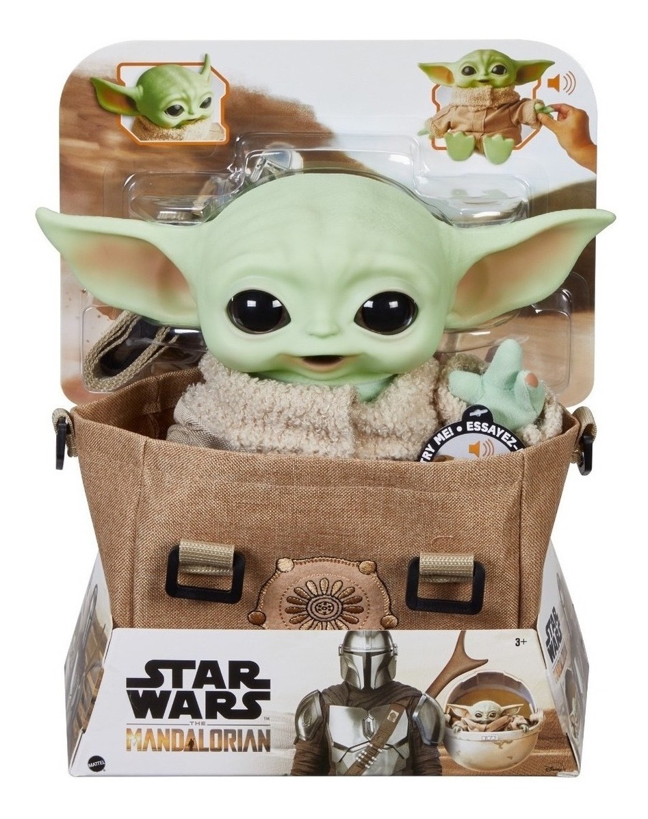 The Mandalorian, Peluche Baby Yoda Grogu En Mochila 5 Sonido
