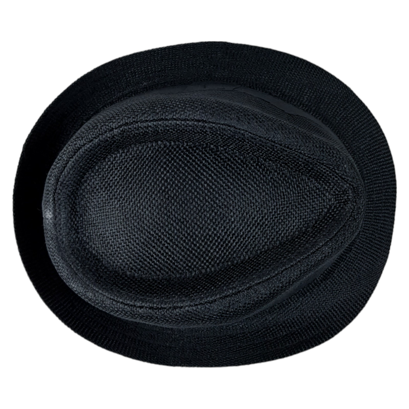 Sombrero para Niños Fedora con Banda, Ala Corta de 5 cm y 10 cm de Altura de Copa, Tela Transpirable Perfecto para Playa, Elegante Protección Solar - Negro.