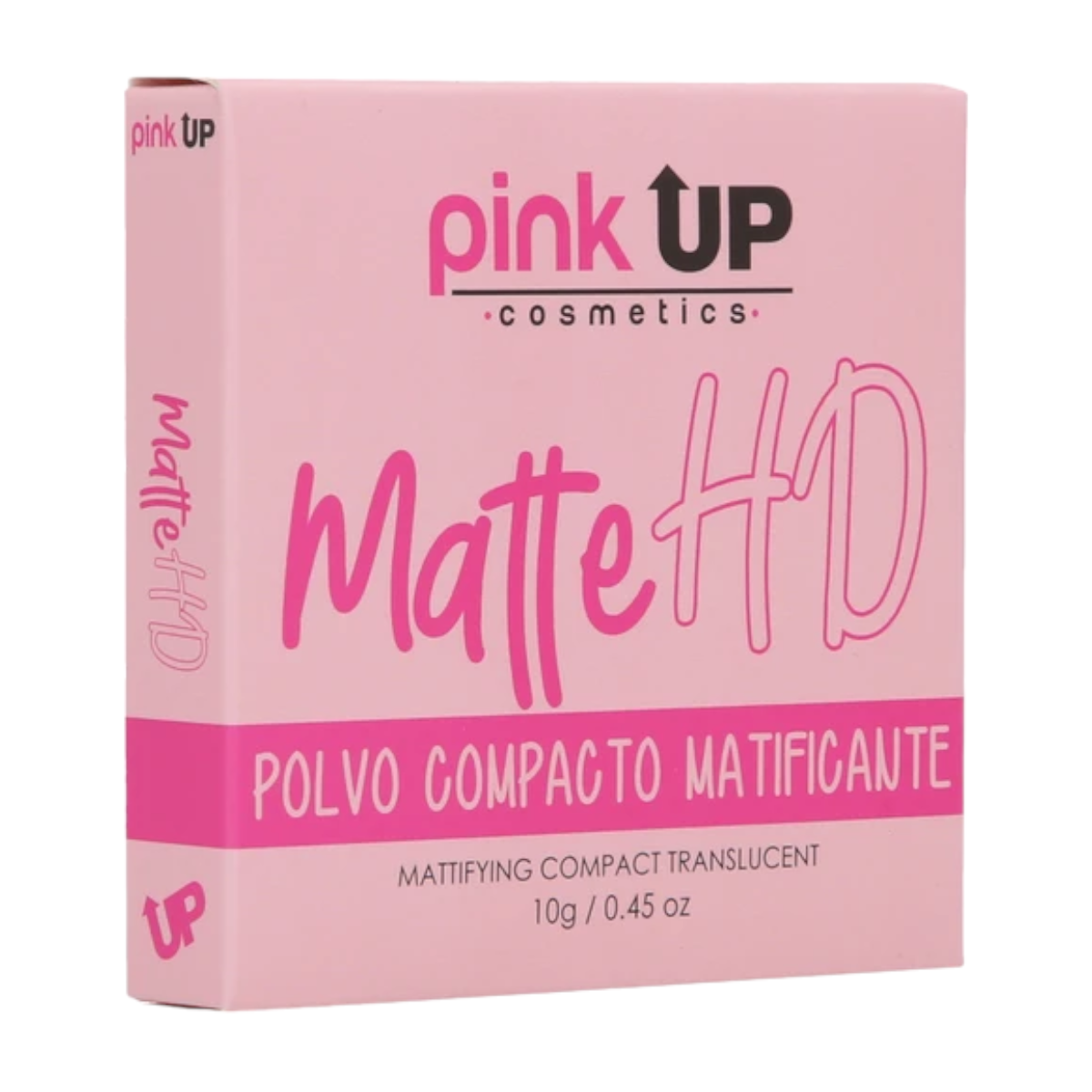 Polvo Compacto Traslucido Pink Up Matte Hd Polvo Matificante.