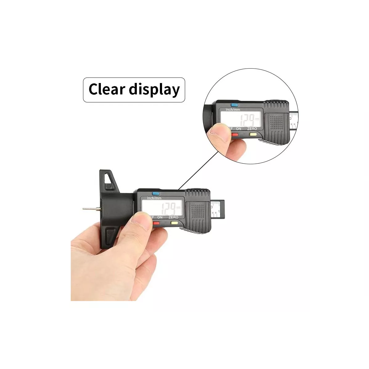 Medidor De Profundidad Medir Desgaste Llantas Digital