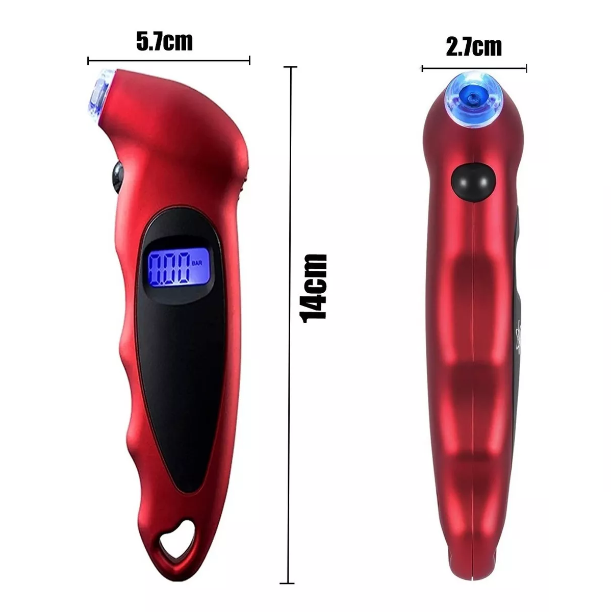 Medidor De Presión De Llantas Calibrador Presión Digital